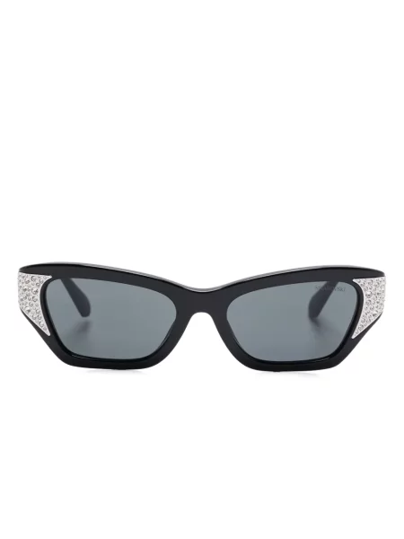 Ochelari de soare Swarovski de cristal negru