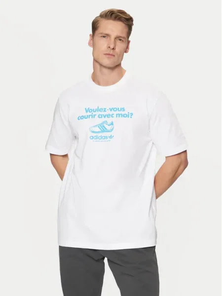 Adidas Póló Graphic Tee Fehér bézs