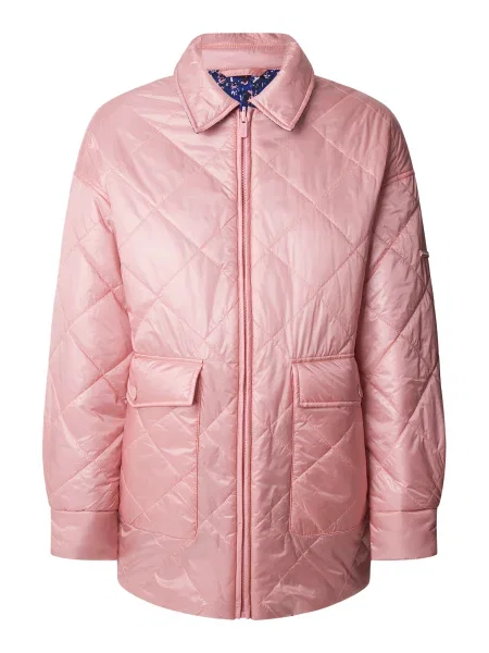 Pepe Jeans geaca cu doua fete FLEUR DAILY femei de tranzitie oversize roz