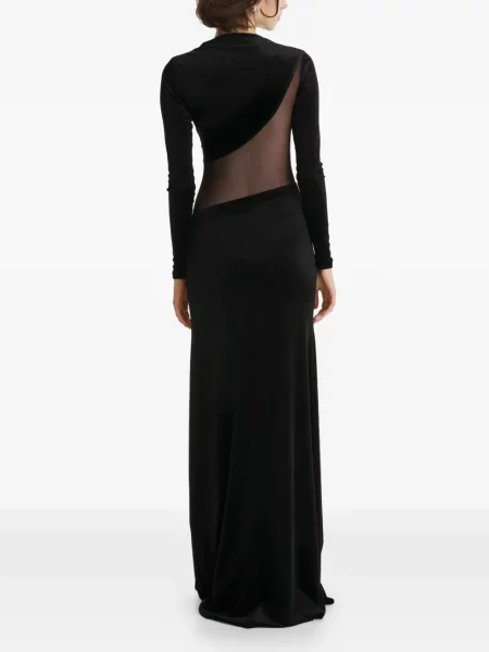 Rochie maxi 2310 Studio lungă de costum negru