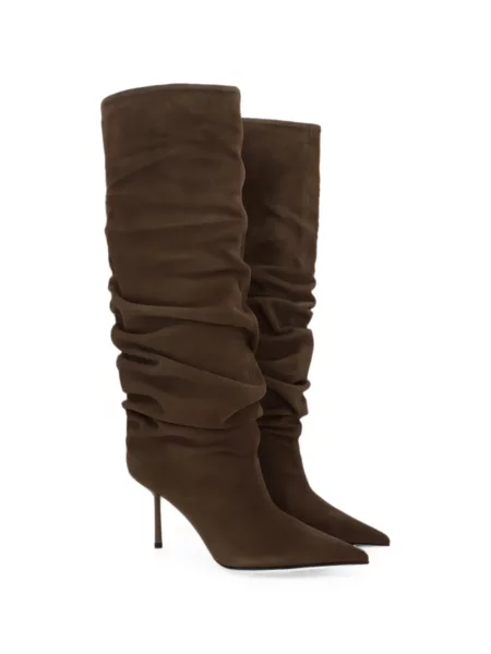 Botine Le Silla cu volane maro