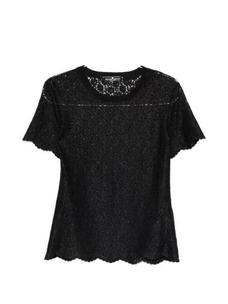 Tricou Ermanno Scervino din dantelă negru