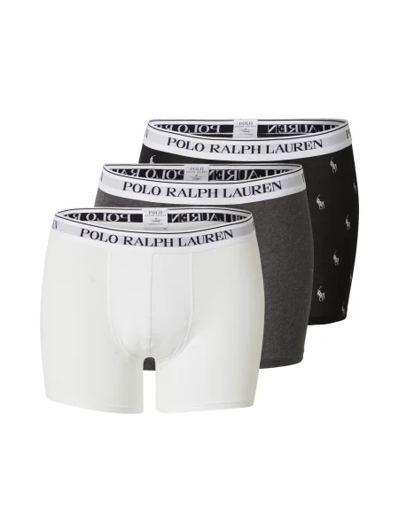 Polo Ralph Lauren Boxeri gri / gri închis / negru alb