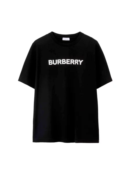 Koszulka Burberry z logo czarna