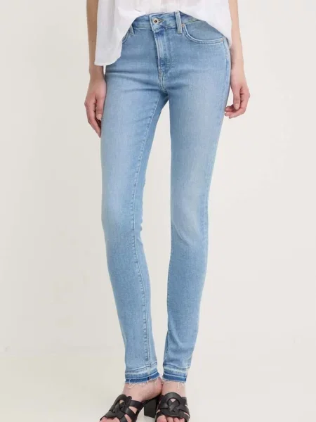 Džíny Pepe Jeans SKINNY JEANS MW modré