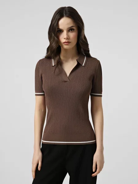 Поло Armani Exchange коричневое