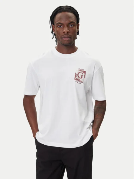 Guess Tricou alb