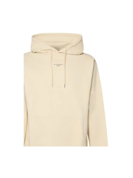 Bluza z kapturem Drole De Monsieur z kapturem z nadrukiem żółta