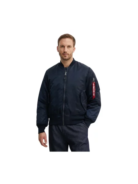 Alpha Industries kurtka przejściowa oversize granatowy