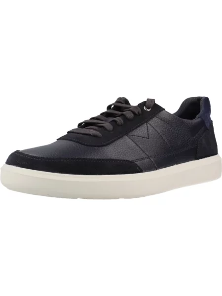Sneakersy Clarks skórzane niebieskie