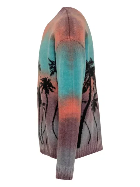 Пуловер Laneus с кръгло деколте синьо