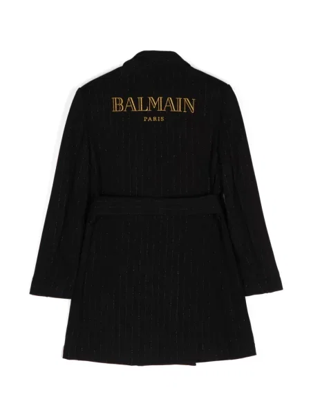 Płaszcz dziecięcy Balmain czarny