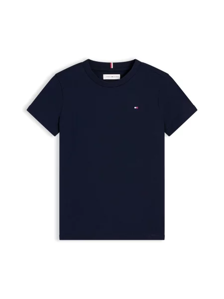 TOMMY HILFIGER Tricou Essential bleumarin / roșu alb
