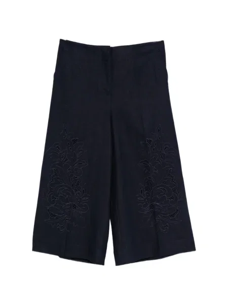 Pantaloni scurți Twinset cu model floral albastru