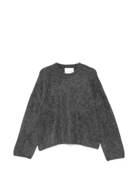 Pulover Soft Goat tricotate cu decolteu rotund gri
