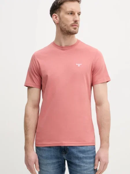 Barbour basic tričko ESSENTIALS oranžové