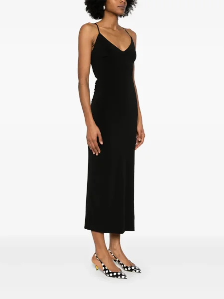 Rochie midi Nissa până la genunchi de costum negru