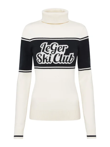 LeGer by Lena Gercke Pulover Elna negru / lână alb