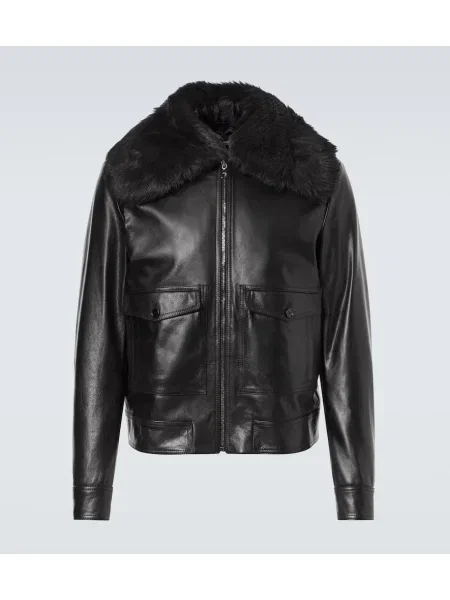 Usnjena jakna Dolce&gabbana črna