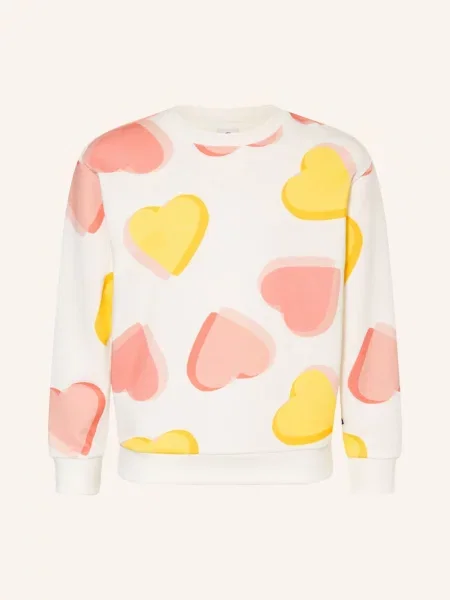 Petit Bateau Mikiny / starorůžová / tmavě žlutá bílá