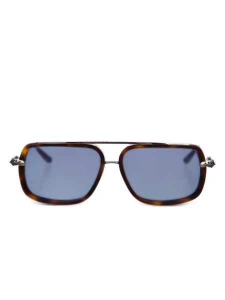 Ochelari de soare Chrome Hearts cu motiv cu inimi maro