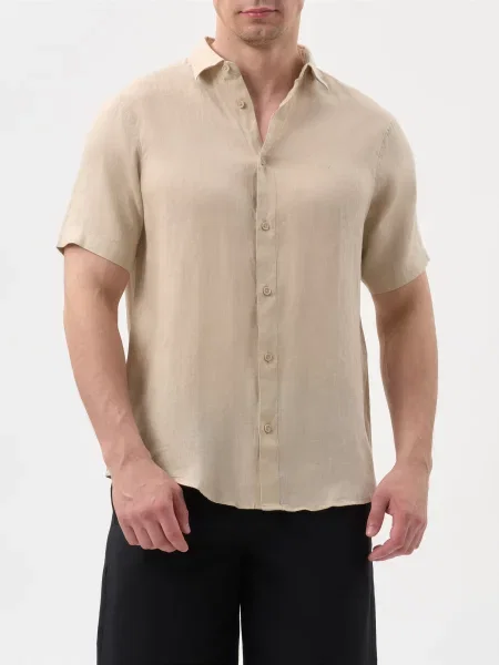 Рубашка Armani Exchange бежевая