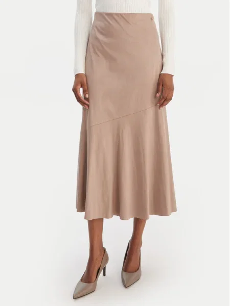 Guess Fustă midi bej