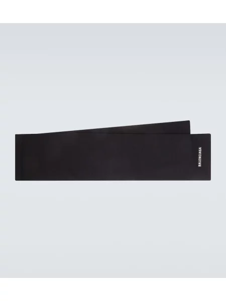 Fular Balenciaga de lână negru