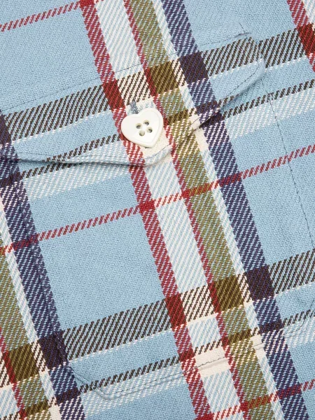 Карирана риза Human Made синьо