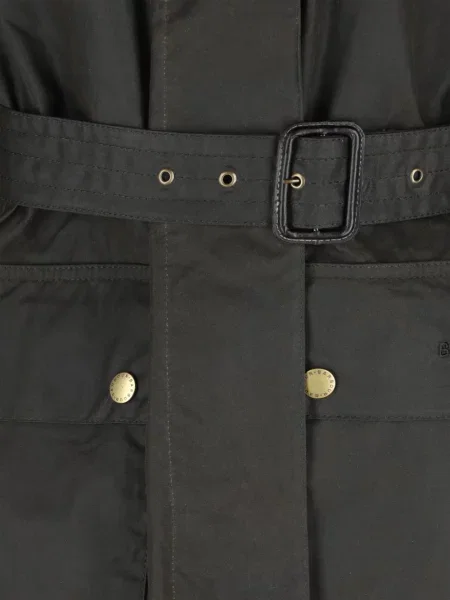 Ceruit cu centură palton Barbour negru
