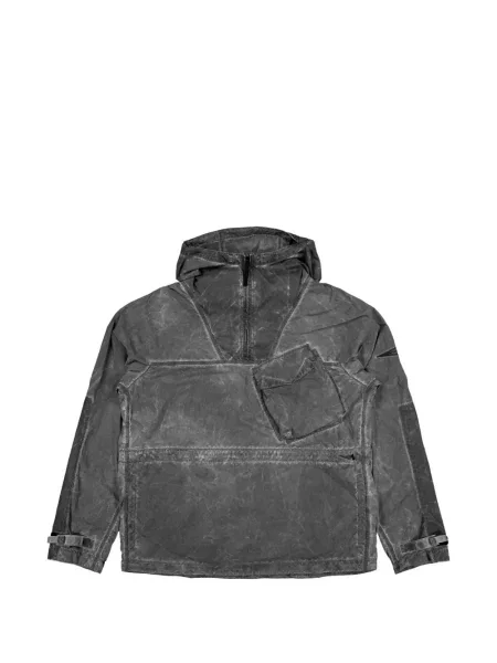 Hanorac cu glugă Stone Island cu strasuri din canvas negru