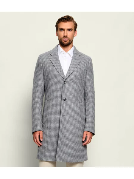 BOSS BLACK De lână palton negru