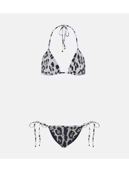 Bikini Dolce&gabbana z nadrukiem w panterkę