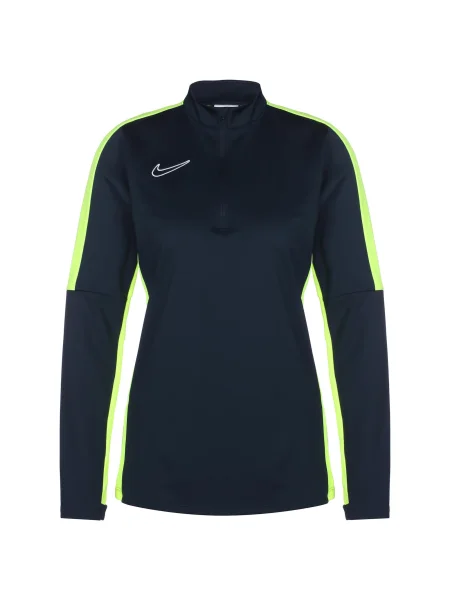 NIKE Funkcionalna majica Academy nočno modra / neonsko rumena bela