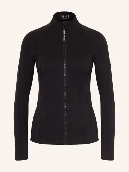 Super.Natural Bunda Midlayer Movement S Merino Vlnou černá