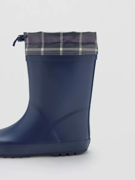 Дитячі Чоботи гумові MANGO TARTAN темно-синій гума сині