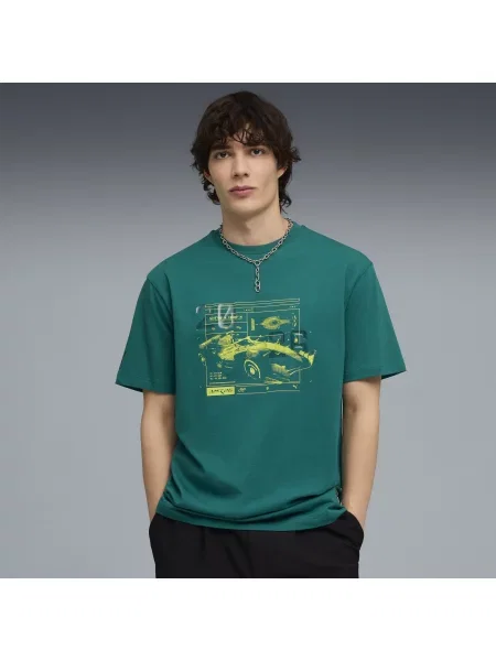Koszulka PUMA x ASTON MARTIN ARAMCO TEAM o luźnym kroju Akcesoria S zielony
