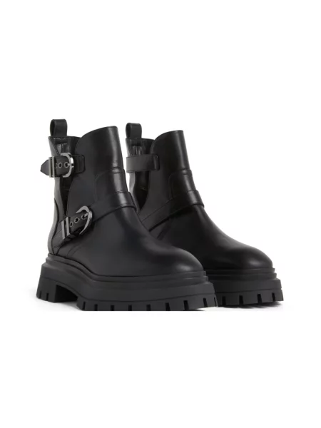 Botki Stuart Weitzman skórzane czarne