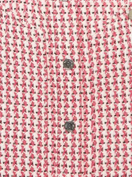 Fusta mini Maje din tweed roz