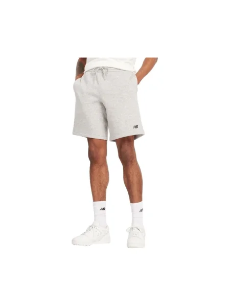 Hanorac din fleece New Balance din fleece gri