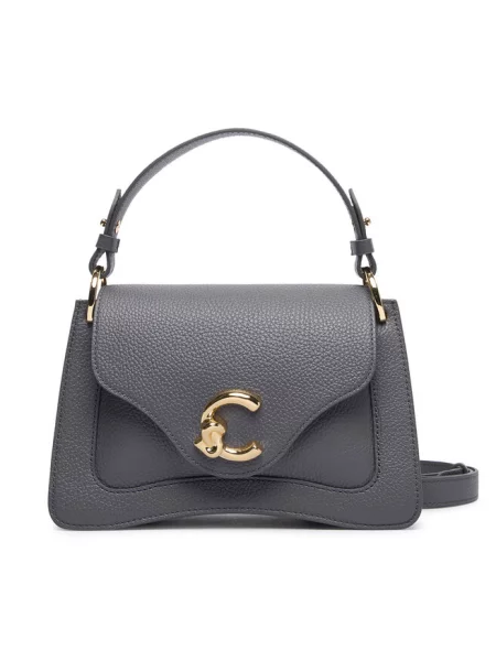 Coccinelle torebka crossbody skórzana szara