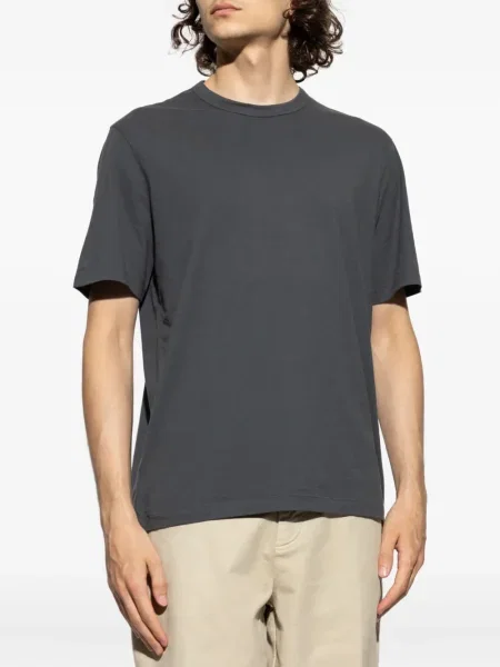 Tricou Officine Générale cu decolteu rotund gri
