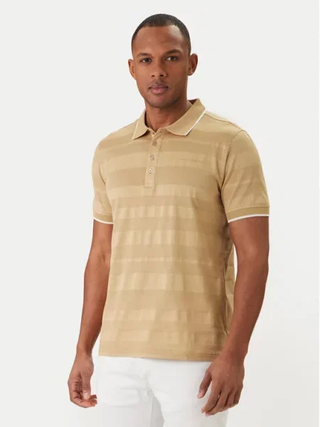 KARL LAGERFELD Polo marškinėliai smėlio