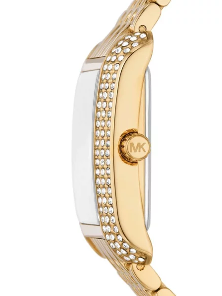 MICHAEL Michael Kors Analógové hodinky EMERY zlatá priehľadná čierna