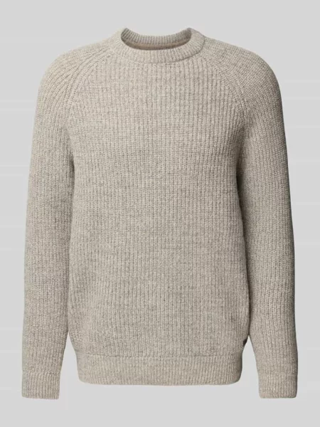 Sweter z dzianiny z czystej bawełny model BARBOUR HORSEFORD'