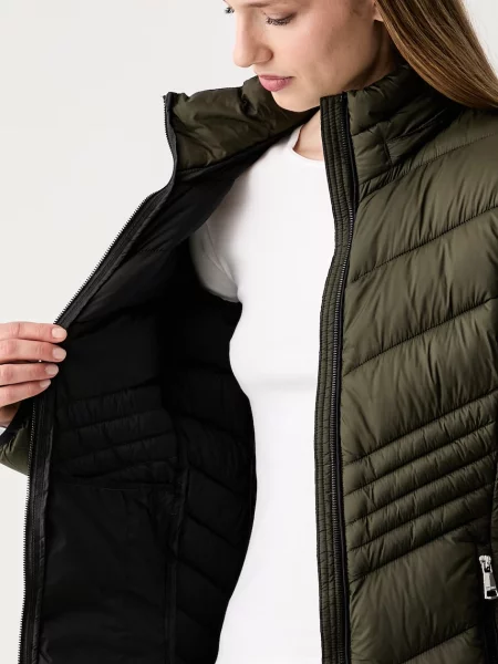 DKNY hosszú dzseki női zöld