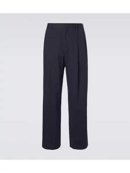 Kašmírové kalhoty The Row modré