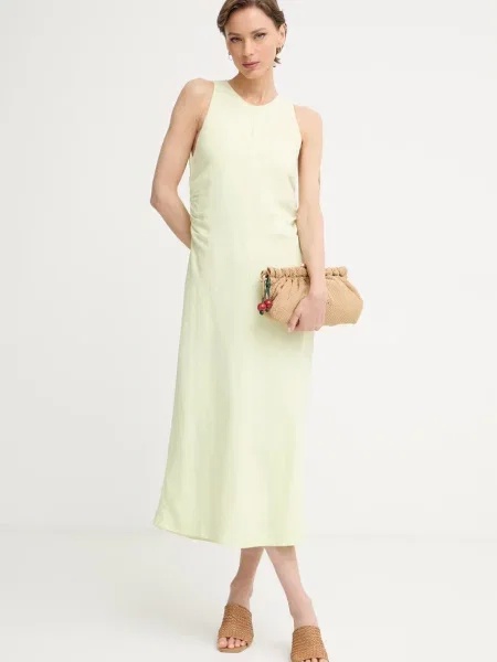 BOSS Orange rochie din in Delinna verde