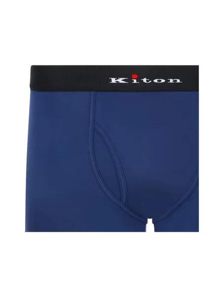 Bokserki Kiton z logo niebieskie