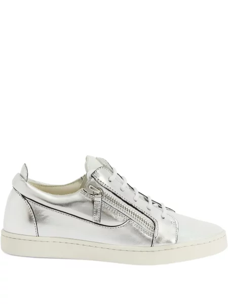 Sneakerși Giuseppe Zanotti din piele gri